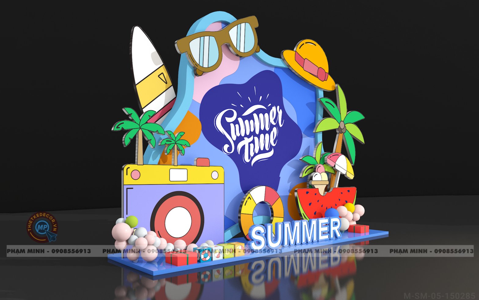 File thiết kế dã ngoài Summer vacation cho học sinh và nhân viên. Photobook Chụp hình bãi biển. - Hình 2